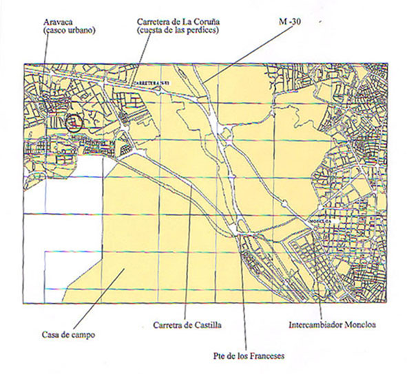 Plano localización - Promoción Inmobiliaria Aravaca 2